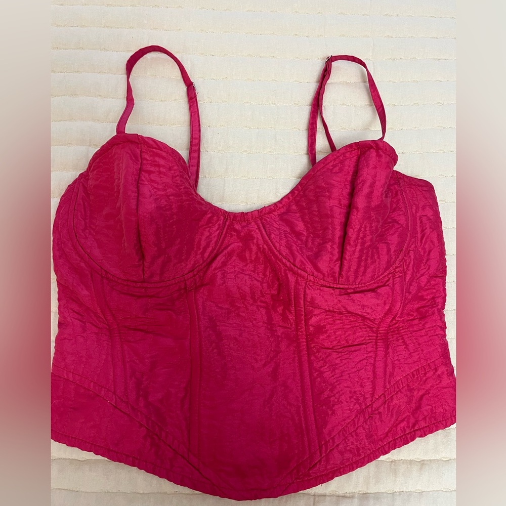 Bershka Jacquerd Corset Top size L